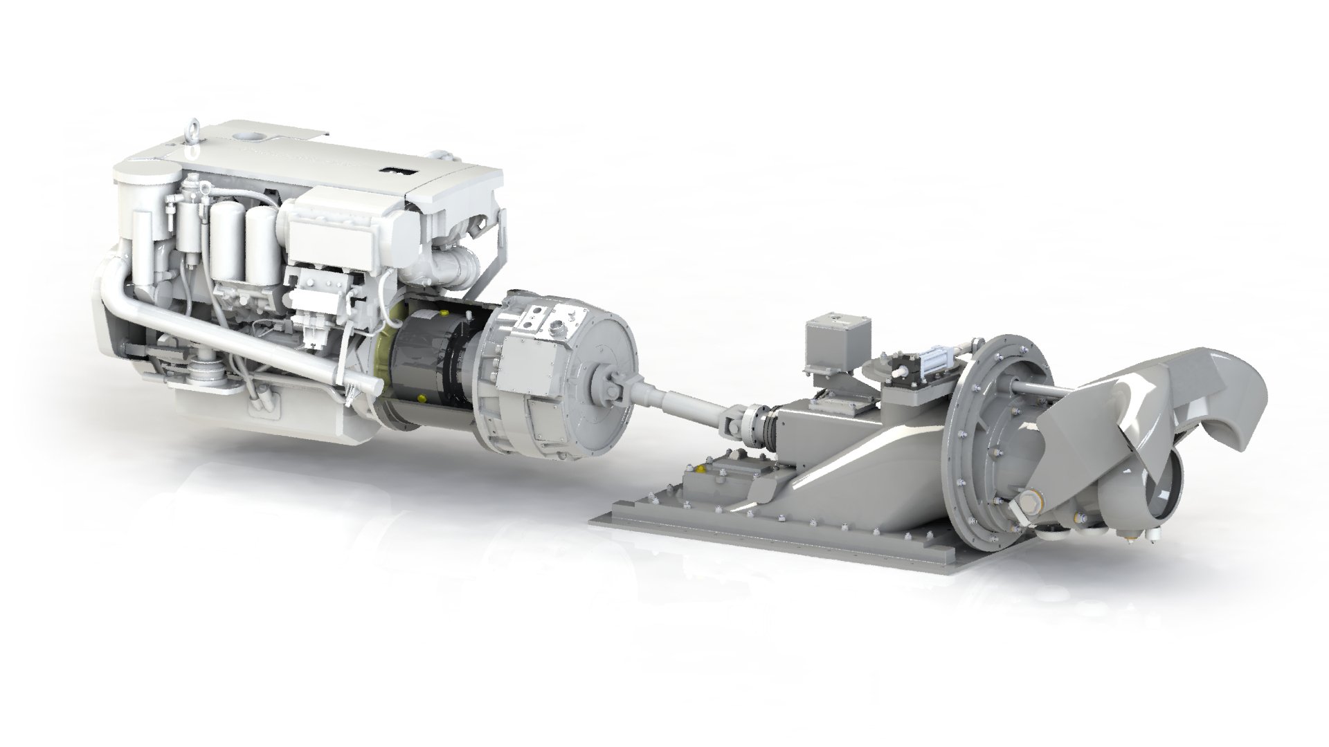 Volvo Penta D11-625 HP Diesel Engine with Logan 2200